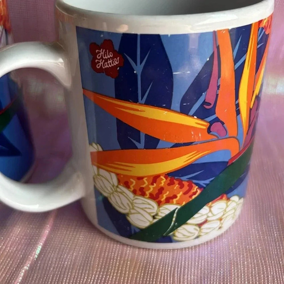 🌺GUC Set of Hilo Hattie The Store Of Hawaii 1999 Island Heritage Coffee Mugs - Picture 7 of 7